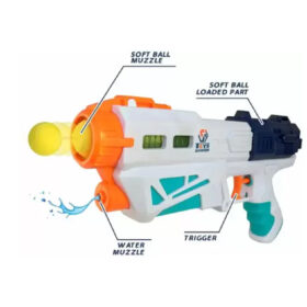 2-in-1 Water Blaster & Soft Ball Shooting Gun