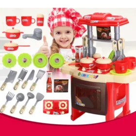 35PCS Kids Kitchen Play Set with Sink